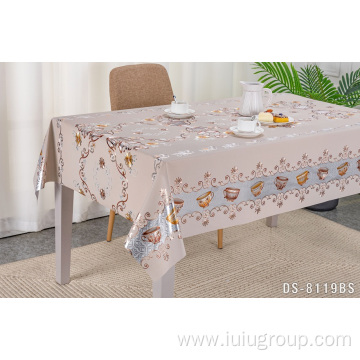 Promotion Banner White Linen Table Cover Cloth